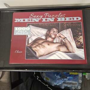 Sexy Puzzles Men In Bed Chase 1000 Piece Puzzle